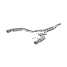 MBRP 15-19 Ford Mustang EcoBoost 2.3L Alum 3in Cat Back Dual Split Rear Exit (Race Version) mbrpS7275AL