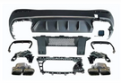 German Car Accessories 2023+ Mercedes-Benz GLC-Class Gloss Black GLC63 AMG Style Rear Diffuser with Quad Tips | X254