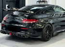 German Car Accessories 2019-2023 Mercedes-Benz C-Class/C63 AMG Carbon Fiber Rear Diffuser with Brake Light | W205 Coupe