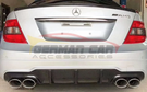 German Car Accessories 2012-2014 Mercedes C63 AMG Carbon Fiber Rear Diffuser I W204