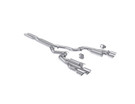 MBRP 2024+ Ford Mustang 5.0L T304 SS 3in Cat-Back Dual Split Exhaust w/ Quad Tips (Valve Delete) mbrpS7282304