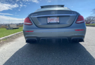 German Car Accessories 2017-2020 Mercedes-Benz E-Class Carbon Fiber Rear Diffuser with LED Brake Light and Exhaust Tips | W213