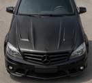 German Car Accessories 2008-2011 Mercedes C-Class A Style Carbon Fiber Hood | W204/C204