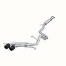 MBRP 13-18 Hyundai Veloster Turbo Dual Exit T409 2 1/2in Cat Back w/ Carbon Fiber Tips mbrpS47034CF