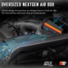 K&N NextGen Dryflow Cold Air Intake - Ford F150/Raptor V6 2.7L/3.5L  Dryflow® Synthetic - knn50-2617D