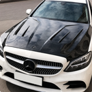 German Car Accessories 2015-2023 Mercedes C-Class/C43 AMG B Style Carbon Fiber Hood | W205