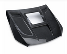 German Car Accessories 2015-2023 Mercedes C-Class/C43 AMG Glass Engine Cover V2 Carbon Fiber Hood | W205