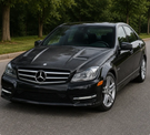 German Car Accessories 2012-2015 Mercedes C-Class A Style Carbon Fiber Hood | W204/C204