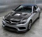 German Car Accessories 2014-2017 Mercedes E-Class Glass Engine Cover Carbon Fiber Hood | W207/A207/C207