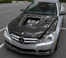 German Car Accessories 2010-2013 Mercedes E-Class Glass Engine Cover Carbon Fiber Hood | W207/A207/C207