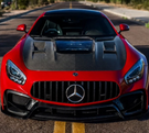 German Car Accessories 2016-2021 Mercedes AMG GT/GTS/GTC/GTR Glass Engine Cover Carbon Fiber Hood | C190/R190