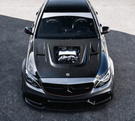 German Car Accessories 2015-2023 Mercedes C-Class/C43 AMG Glass Engine Cover Carbon Fiber Hood | W205/S205/C205