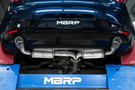MBRP 19-23 Mazda 3 Hatchback T304SS 2.5in Axle-Back, Dual Rear Exit Street Profile mbrpS4450304