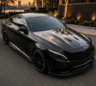 German Car Accessories 2015-2023 Mercedes C63 AMG V1 Style Carbon Fiber Hood | W205/S205/W205