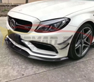German Car Accessories 2015-2018 Mercedes-Benz C63 AMG Carbon Fiber Front Bumper Canards I W205