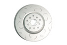 FactionFab Slotted Front Rotor V2 Dual Drilled - 2004-2017 Subaru STI / 2013-2020 FR-S BRZ 86 / 2022-2026 BRZ GR86 w/Brembo FFA1.10290.1