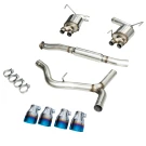 AWE Touring Edition Exhaust for 2015+ VA WRX Sedan - 4" Vapor Blue Quad Tips