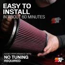 K&N Cold Air Intake - High-flow, Roto-mold Tube - CHEVROLET COLORADO V6-3.6L - knn63-3104