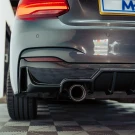 MHC+ BMW F22 F23 M235i & M240i Pre Preg Carbon Fibre Ultra Aggressive Style Rear Diffuser  MHCP-F22-CF-RD001