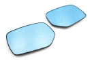 OLM Wide Angle Convex Mirrors with Turn Signals / Blind Spot Detection LED / Defrosters (Blue) - 15+ OLMMRL-14-LPBH-BSM