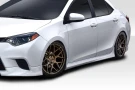 Duraflex 2014-2016 Toyota Corolla Zeta Side Skirts - 115048