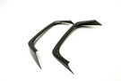 OLM Carbon Fiber Rear Bumper Exhaust Finishers - 2015+ WRX / 2015+ STI OLMEXT-WRX14-DCF