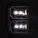 AlphaRex 23-26 Ford F-250 SD NOVA LED Proj Headlights Blk w/Activ Light/Seq Signal/Switchback arx880895
