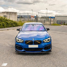 ZAERO Design BMW 1 Series F20 F21 LCI EVO-1 Gloss Black Front Splitter (2015-2019) ZA-F2X-LCI-FS