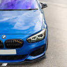 ZAERO Design BMW 1 Series F20 F21 LCI EVO-1 Gloss Black Front Splitter (2015-2019) ZA-F2X-LCI-FS