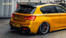 ZAERO Design BMW M135i & M140i F20 F21 LCI EVO-1 Gloss Black Diffuser Side Spat Flap Extensions (2015-2019) ZA-F2X-LCI-M1XX-DFL