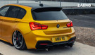 ZAERO Design BMW M135i & M140i F20 F21 LCI EVO-1 Gloss Black Diffuser Side Spat Flap Extensions (2015-2019) ZA-F2X-LCI-M1XX-DFL