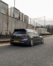 ZAERO Design VW Golf R Mk7.5 EVO-1 Gloss Black Rear Diffuser (2017-2020) ZA-GOLF-75-R-DF