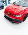 ZAERO Design VW Golf GTI Clubsport Mk8 EVO-1 Gloss Black Front Splitter (2020-2024) ZA-GOLF-8-CS-FS