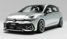 ZAERO Design EVO-1 Gloss Black Front Splitter ZA-GOLF-85-GTI-FS