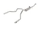 aFe Gemini XV 3 IN 304 Stainless Steel Cat-Back Exhaust System w/ Dual Polished Tip for Ford F-150 Tremor 21-26 V6-3.5L (tt)/V8-5.0L afe49-33160-P