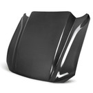 Anderson Composites Type-CJ Double Sided Carbon Fiber Cowl Hood For 2018-2023 Ford Mustang AC-HD18FDMU-CJ-DS