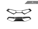 AutoTecknic Dry Carbon Fiber Seat Belt Outlet 4-Piece Front + Rear Cover Set - BMW G8X M2 / M3 / M4