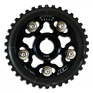 AEM Tru-Time Adjustable Cam Gear Black 5-Bolt Honda D15B7, D16A6 & D16Z6 (AEM-23-800BK)