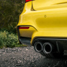 MHC+ BMW M3/M4 Rear Bumper Inserts In Gloss Pre Preg Carbon Fibre (F80/F82/F83)  MHCP-F80F82-DC-RS001 MHC+ BMW M3/M4 Rear Bumper Inserts In Gloss Pre Preg Carbon Fibre (F80/F82/F83)  MHCP-F80F82-DC-RS001