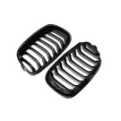 MHC Black BMW F20 & F21 1 Series Pre-LCI Gloss Black Single Slat Front Grilles  MHCB-PREF20F21-GB-FG001