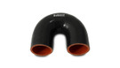 Vibrant 4 Ply Reinforced Silicone Elbow Connector - 3in ID x 4.25in Leg 180 Deg Elbow (BLACK) vib19668