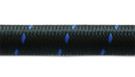 Vibrant -8 AN Two-Tone Black/Blue Nylon Braided Flex Hose (20 foot roll) vib11978B