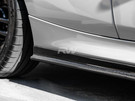 RW Carbon BMW F22 F23 Carbon Fiber Side Skirt Extensions - bmwf22010