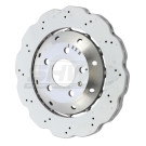 SHW 13-15 Audi RS5 4.2L Rear Drilled-Dimpled Lightweight Wavy Brake Rotor shwARX48221