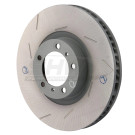 SHW 11-16 Porsche Panamera 4 3.6L w/o Ceramic Brakes Left Front Slotted Monobloc Brake Rotor shwPFL39721