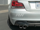 RW Carbon BMW E82 E88 Perf. Style Carbon Fiber Diffuser - Single Side - bmwe82009-single