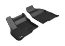 3D MAXpider 2022 Chevrolet Bolt EUV Front and Rear Kagu Floormats - Black aceL1CH09701509
