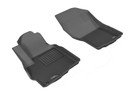 3D MAXpider 2011-2019 Mitsubishi Outlander Kagu 1st & 2nd Row Floormats - Black aceL1MT01001509