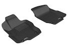 3D MAXpider 2006-2011 Mercedes-Benz ML-Class W164 Kagu 1st & 2nd Row Floormats - Black aceL1MB00801509