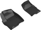3D MAXpider 2019-2020 Chevrolet Silverado 1500 Kagu 1st & 2nd Row Floormats - Black aceL1GM02501509